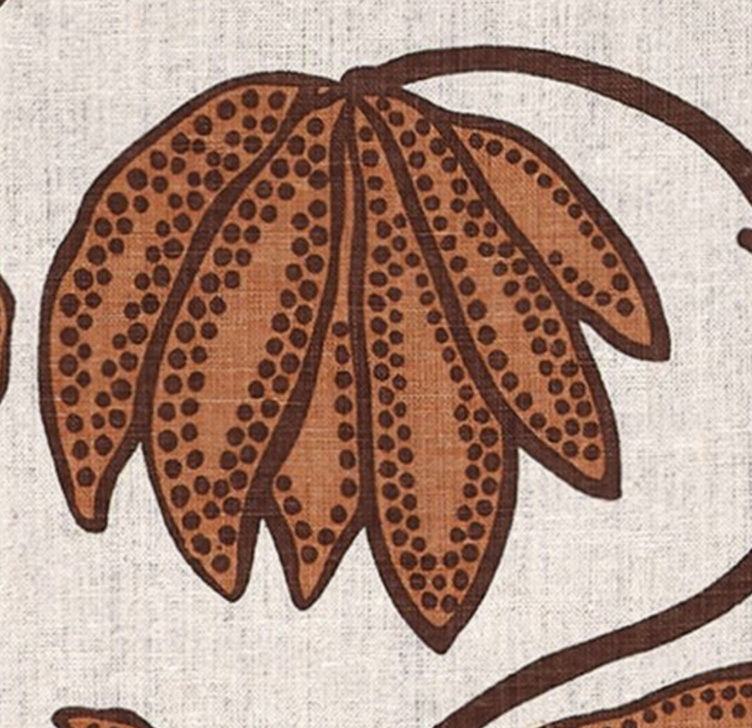 Desert Floral Pillow Cover in Ochre