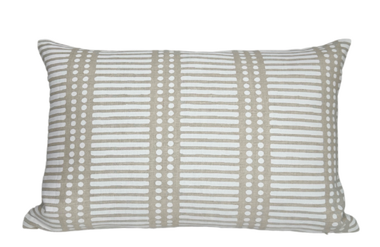 Dash Dot Pillow Cover in Chalk, Walter G Textiles
