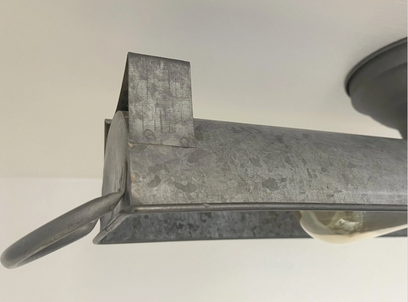 GALVANIZED DOME Ceiling Light Fixture (3 sizes)