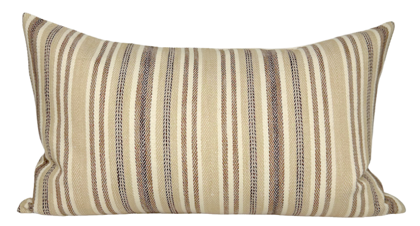 Bentley Stripe Pillow Cover in Tan