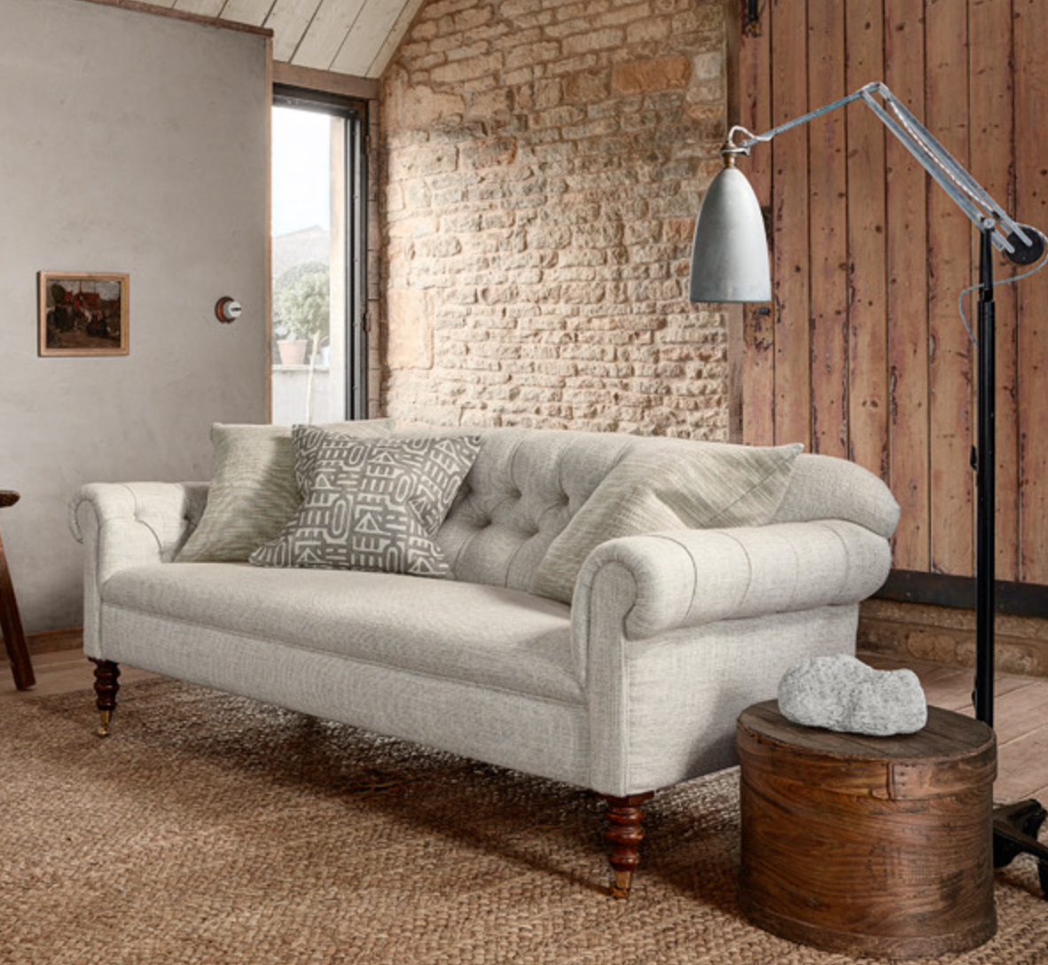 Keystone Pillow Cover in Fennel Grey