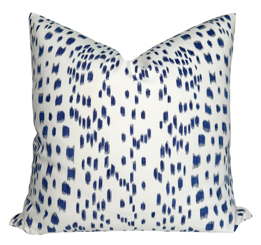 Les Touches Pillow Cover in Blue