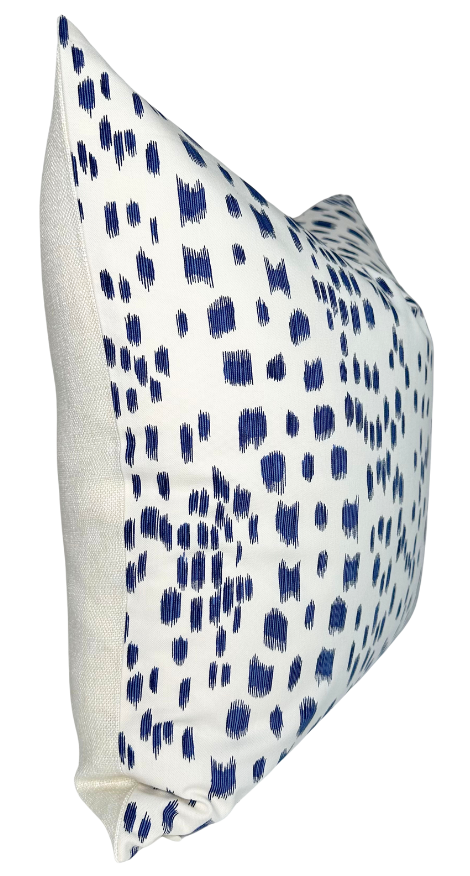 Les Touches Pillow Cover in Blue