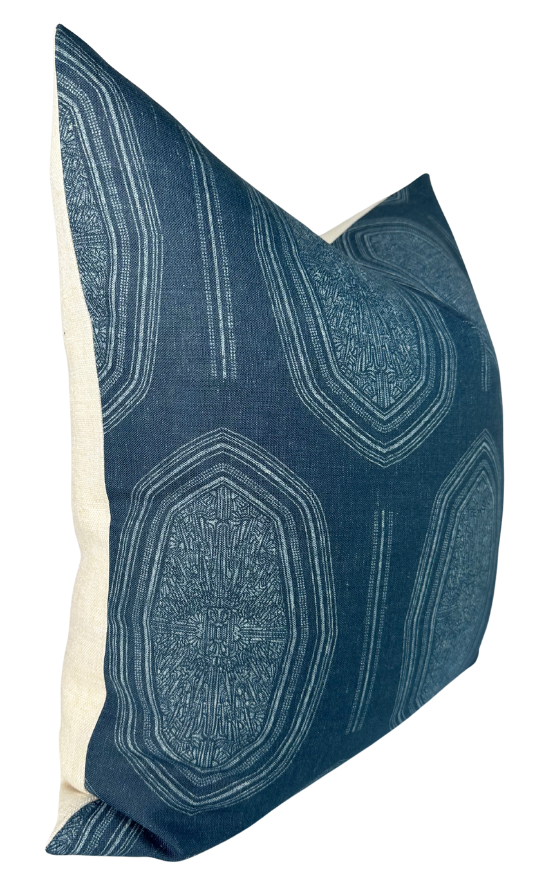 Kamba Pillow Cover in Indigo Blue