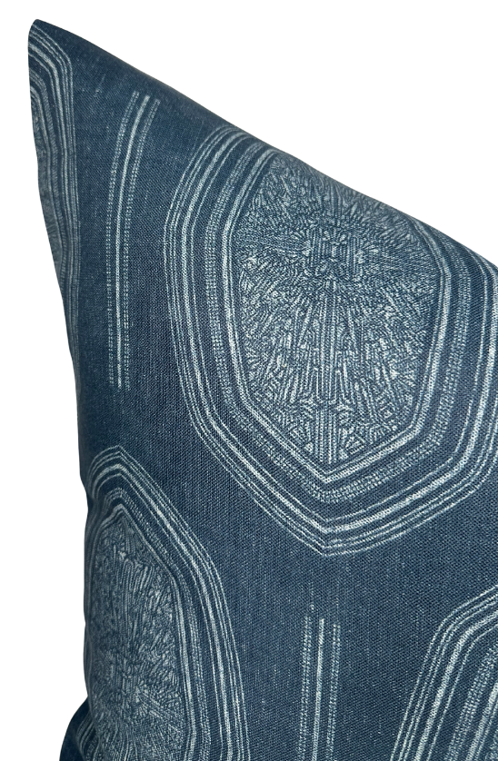 Kamba Pillow Cover in Indigo Blue