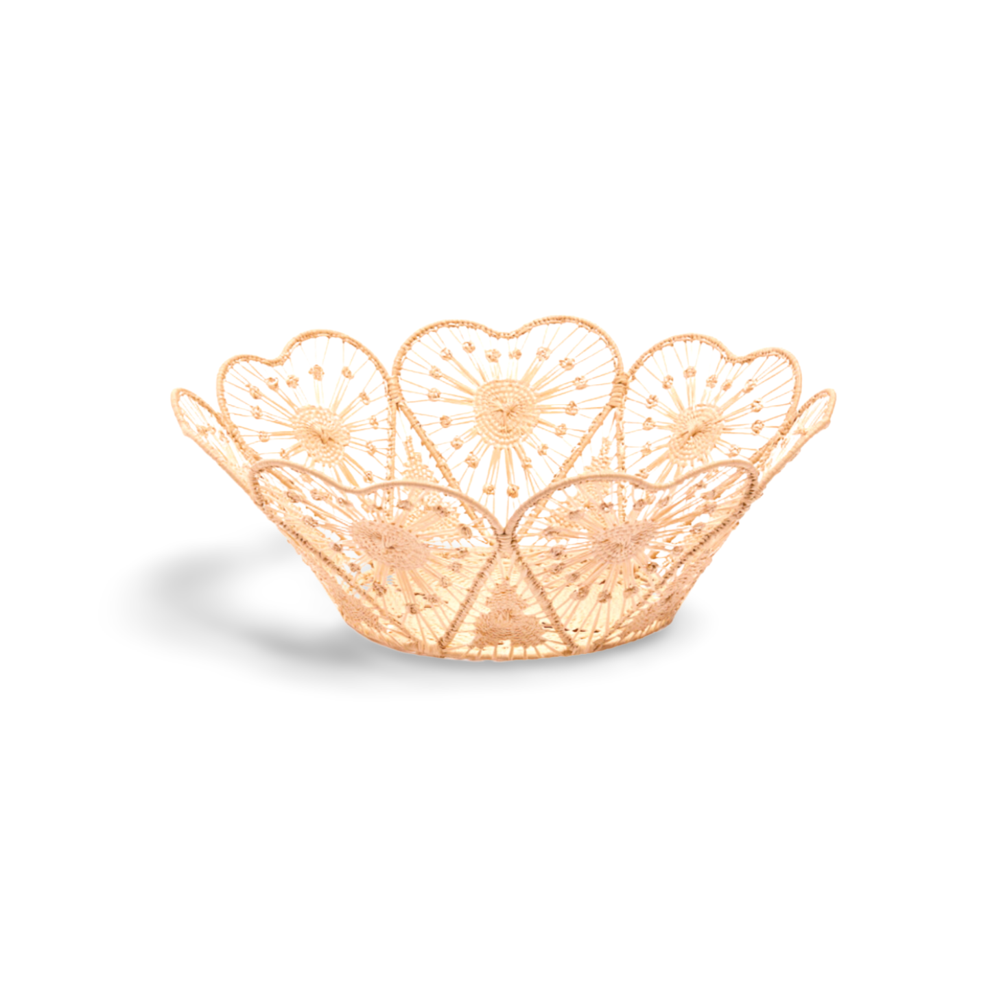 Heartfelt Handwoven Iraca Bread Basket