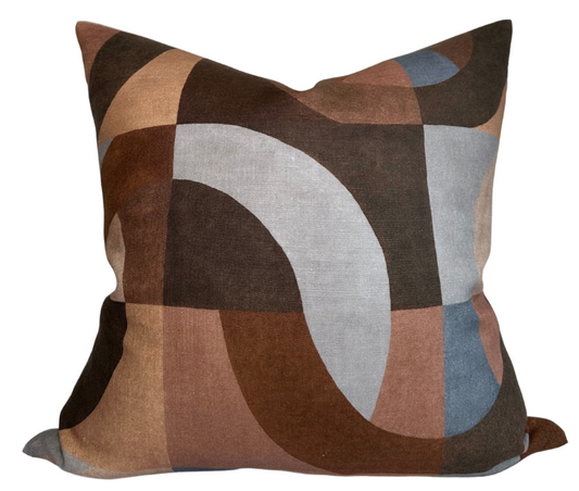 Colonnade Pillow Cover in Cinnabar, Kelly Wearstler Textiles
