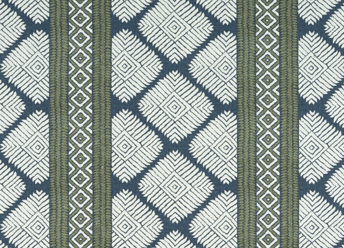 Austin Pillow Cover in Bluestone + Green