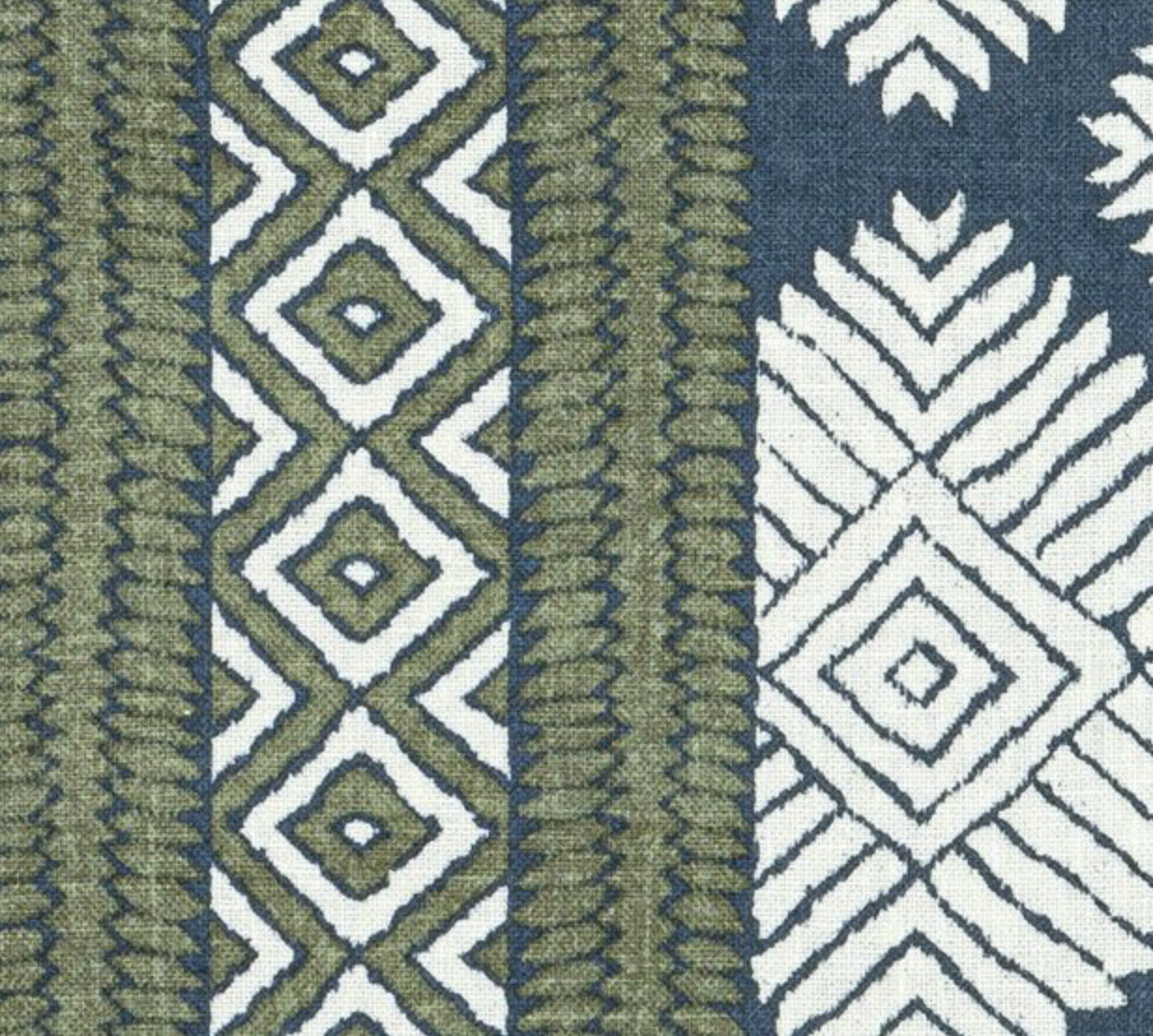 Austin Pillow Cover in Bluestone + Green