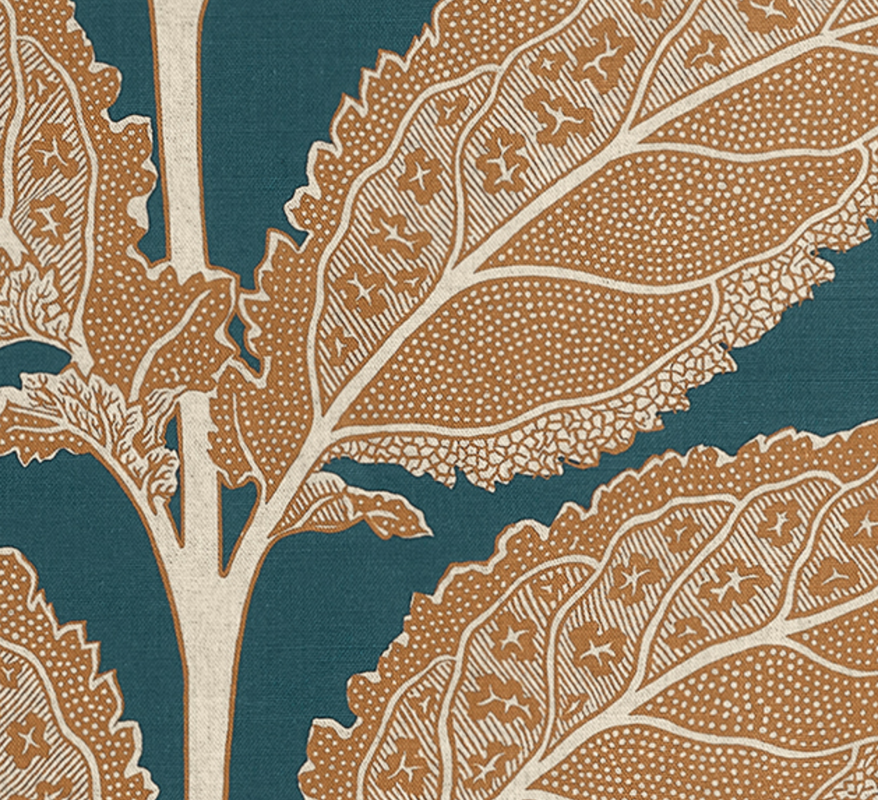 Lacinato Pillow Cover in Ochre + Mineral