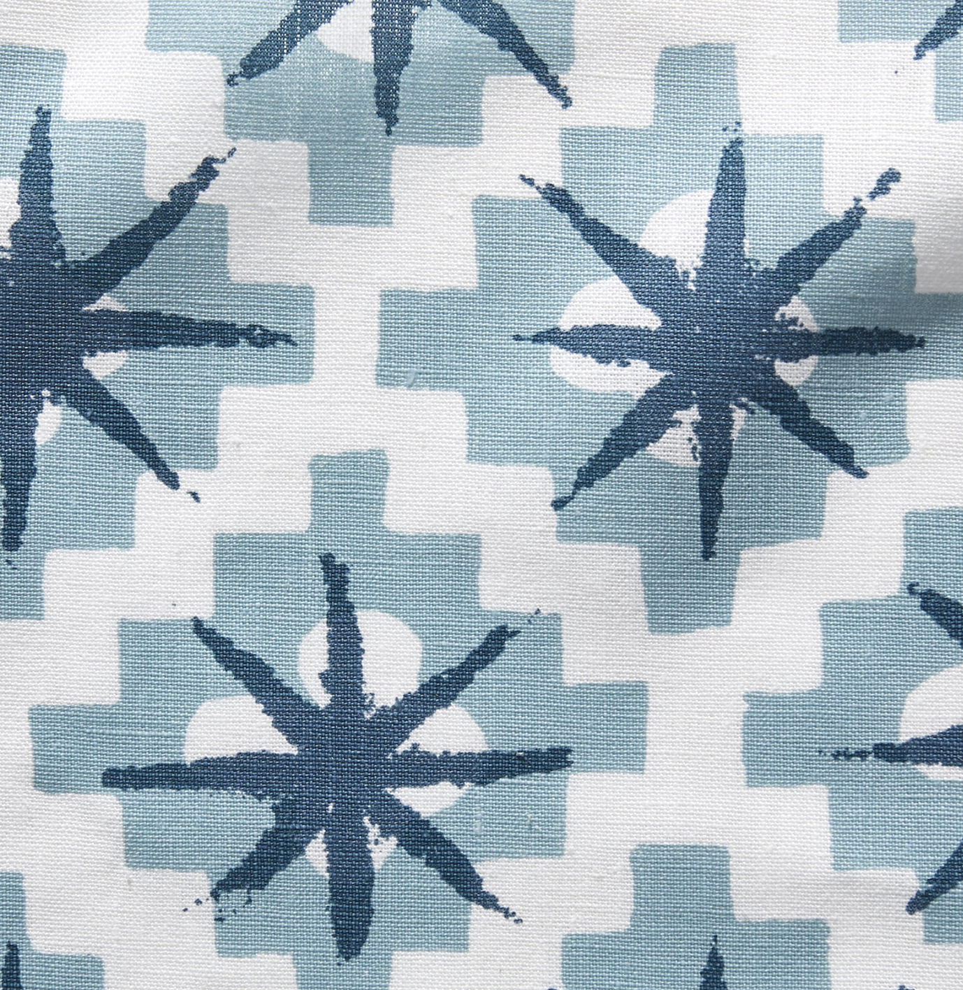 Starburst Pillow Cover in North Blue/Blue, Peter Dunham Textiles
