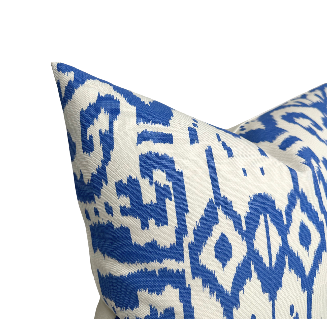 Island Ikat Pillow Cover in Royal Blue