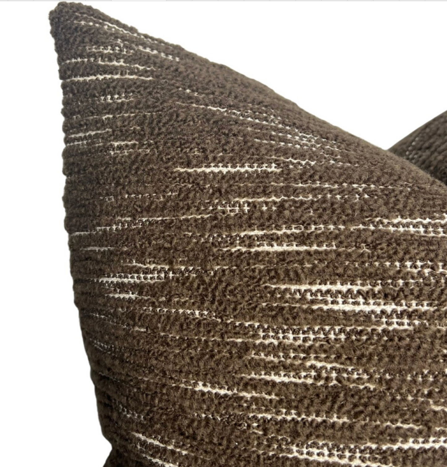 Sahara Woven Pillow Cover in Bark, Larsen Textiles