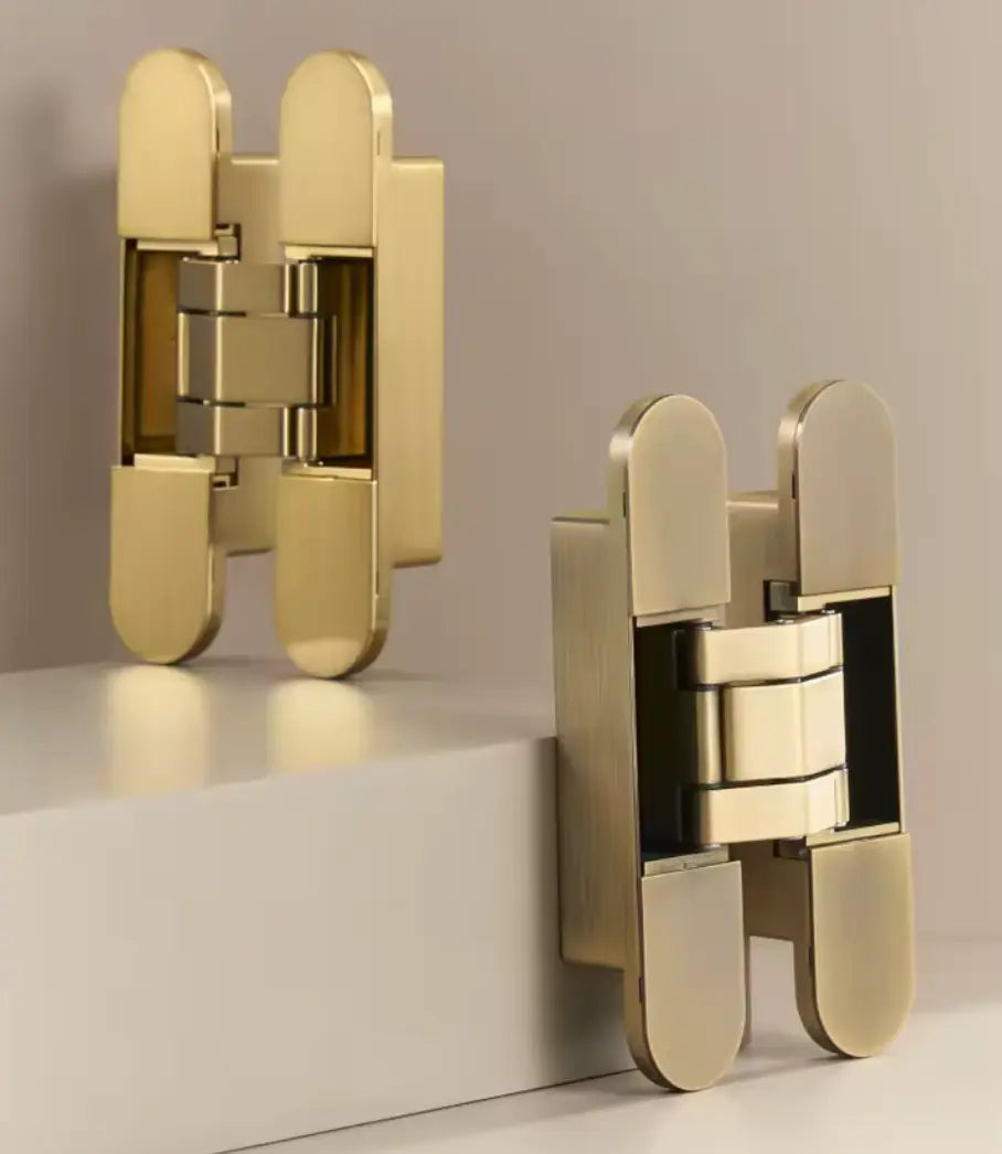 White Invisible Door Hinge | Concealed Heavy-Duty Hinge