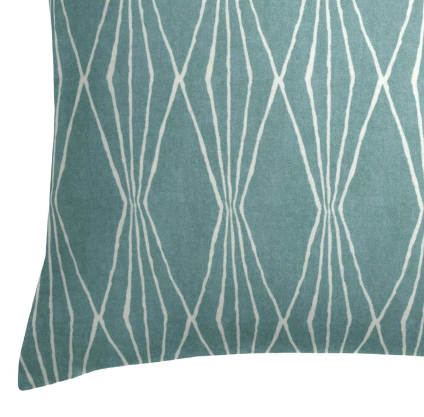 Handcut Shapes Pillow Cover in Rain Blue