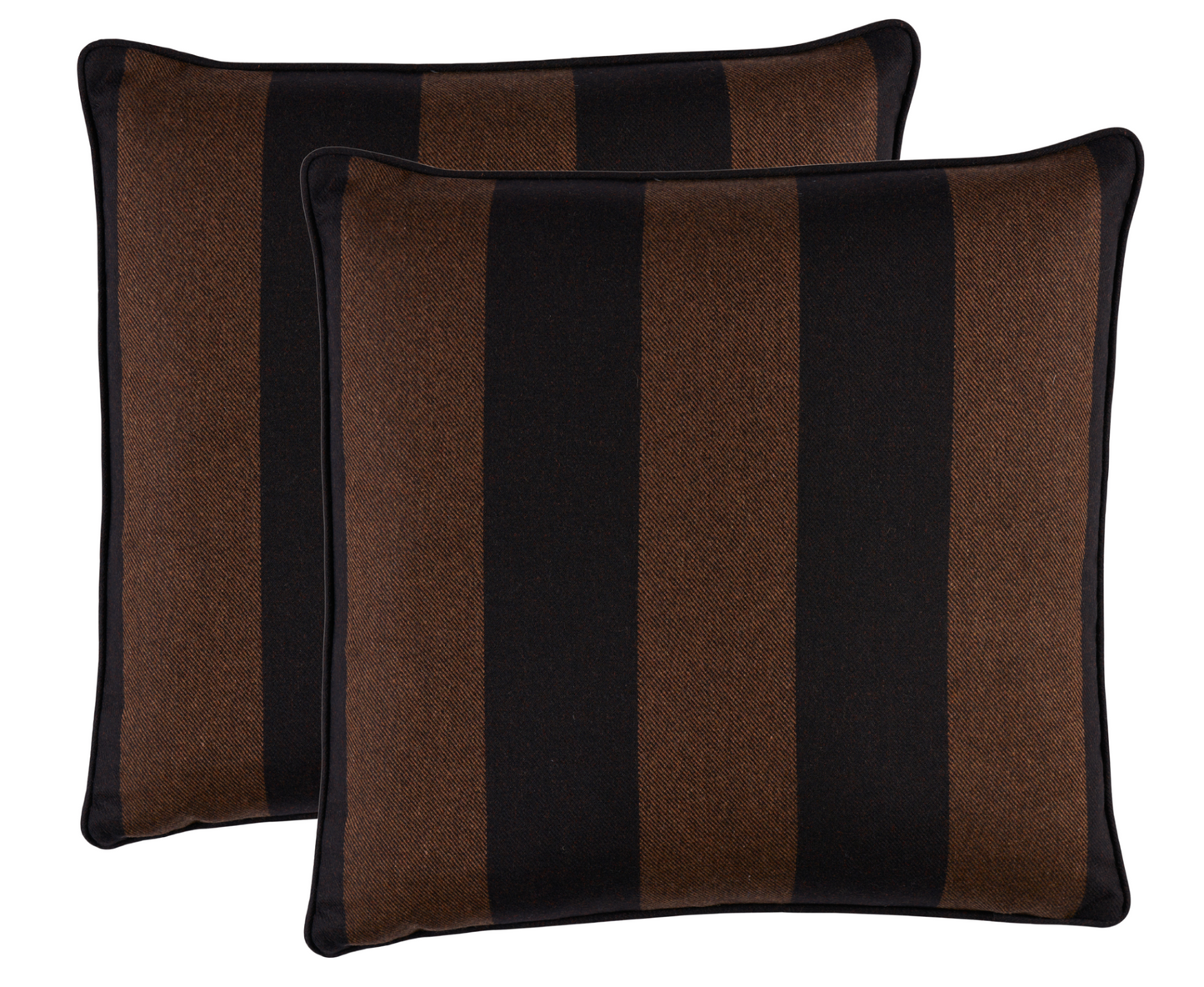 Hemlock Woven Pillow Cover in Java Brown, Schumacher Textiles