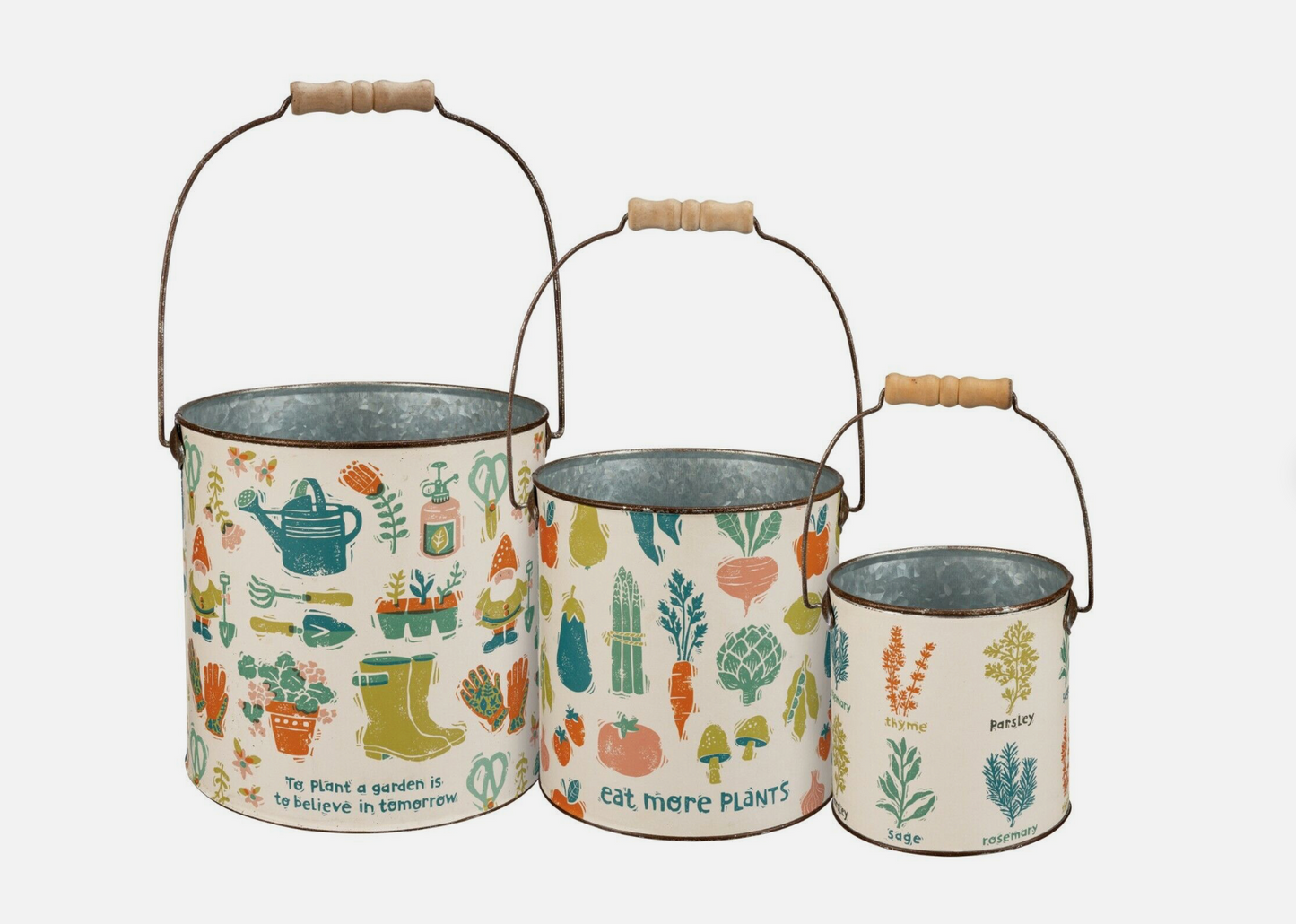 Garden Metal Bucket (Sold Separately)
