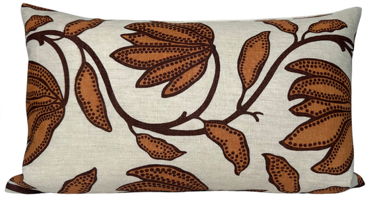 Desert Floral Pillow Cover in Ochre