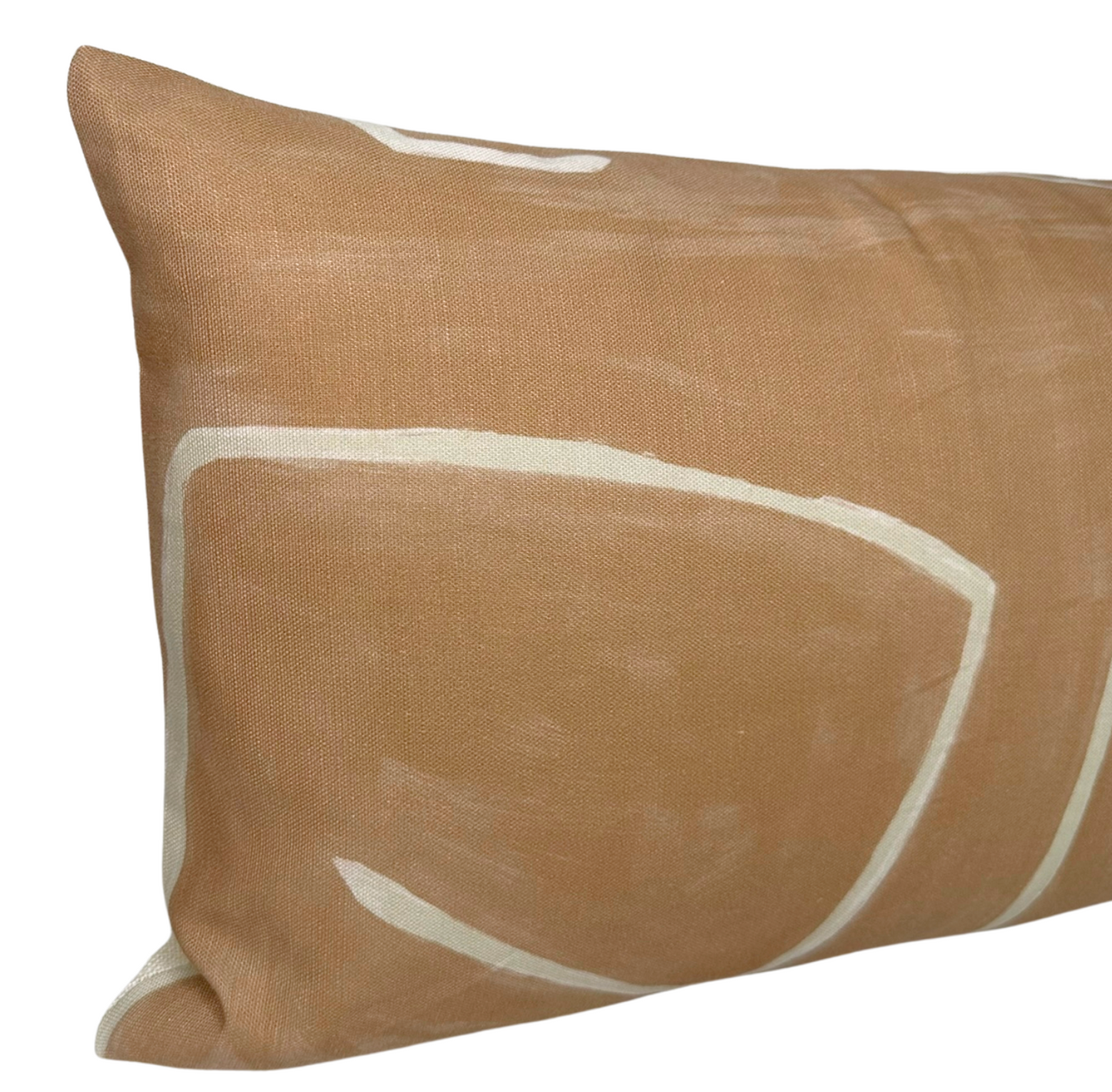 Graffito Pillow Cover in Salmon Cream, Kelly Wearstler Textiles
