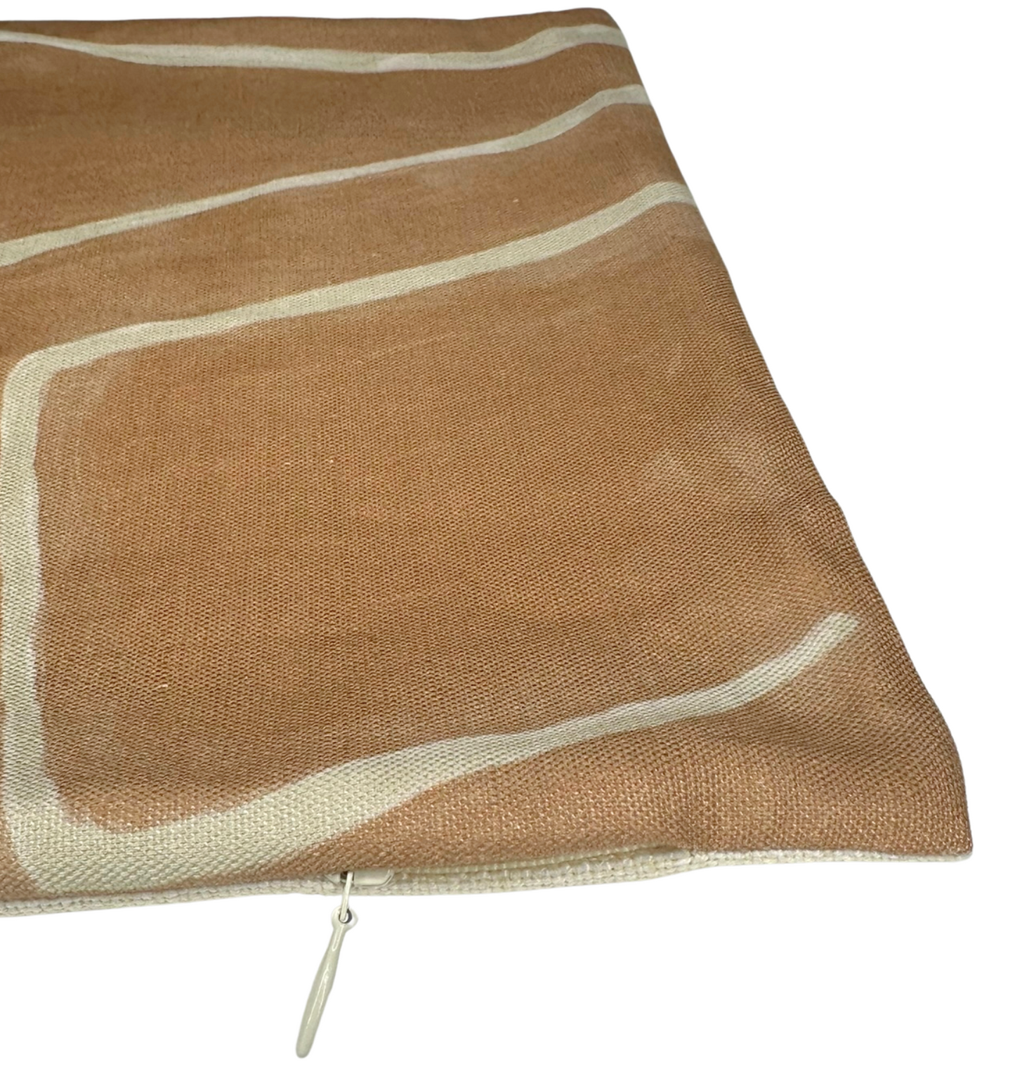 Graffito Pillow Cover in Salmon Cream, Kelly Wearstler Textiles