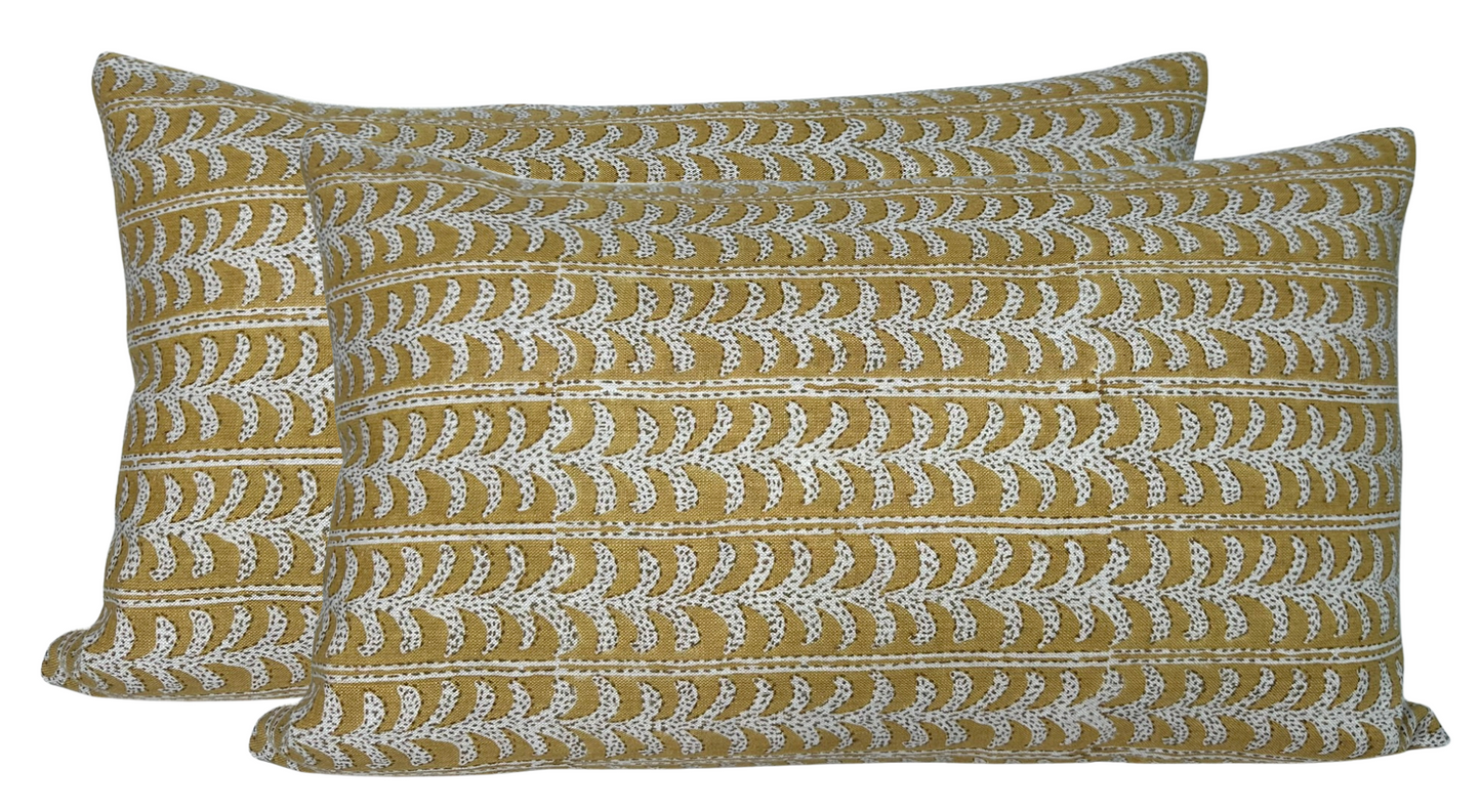 Luxor Pillow Cover in Saffron, Walter G Textiles