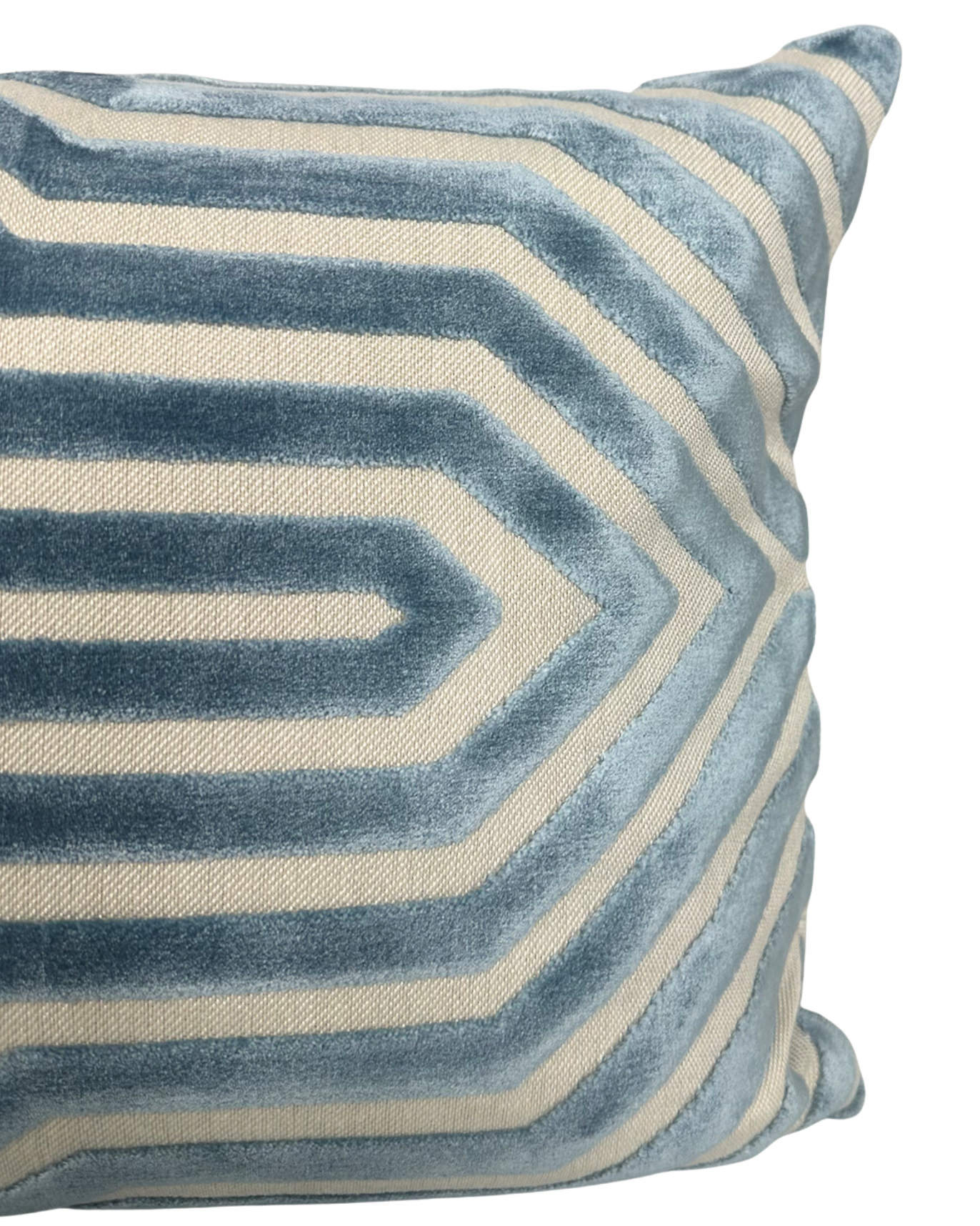 Vanderbilt Velvet Pillow Cover in Marine, Schumacher Textiles