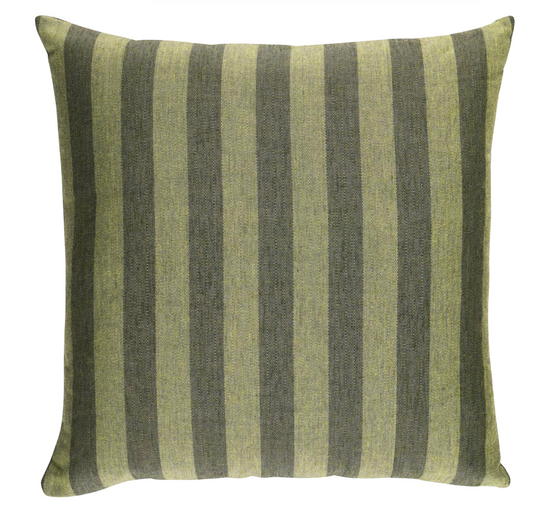 Hanson Stripe Pillow Cover in Green, Schumacher Textiles