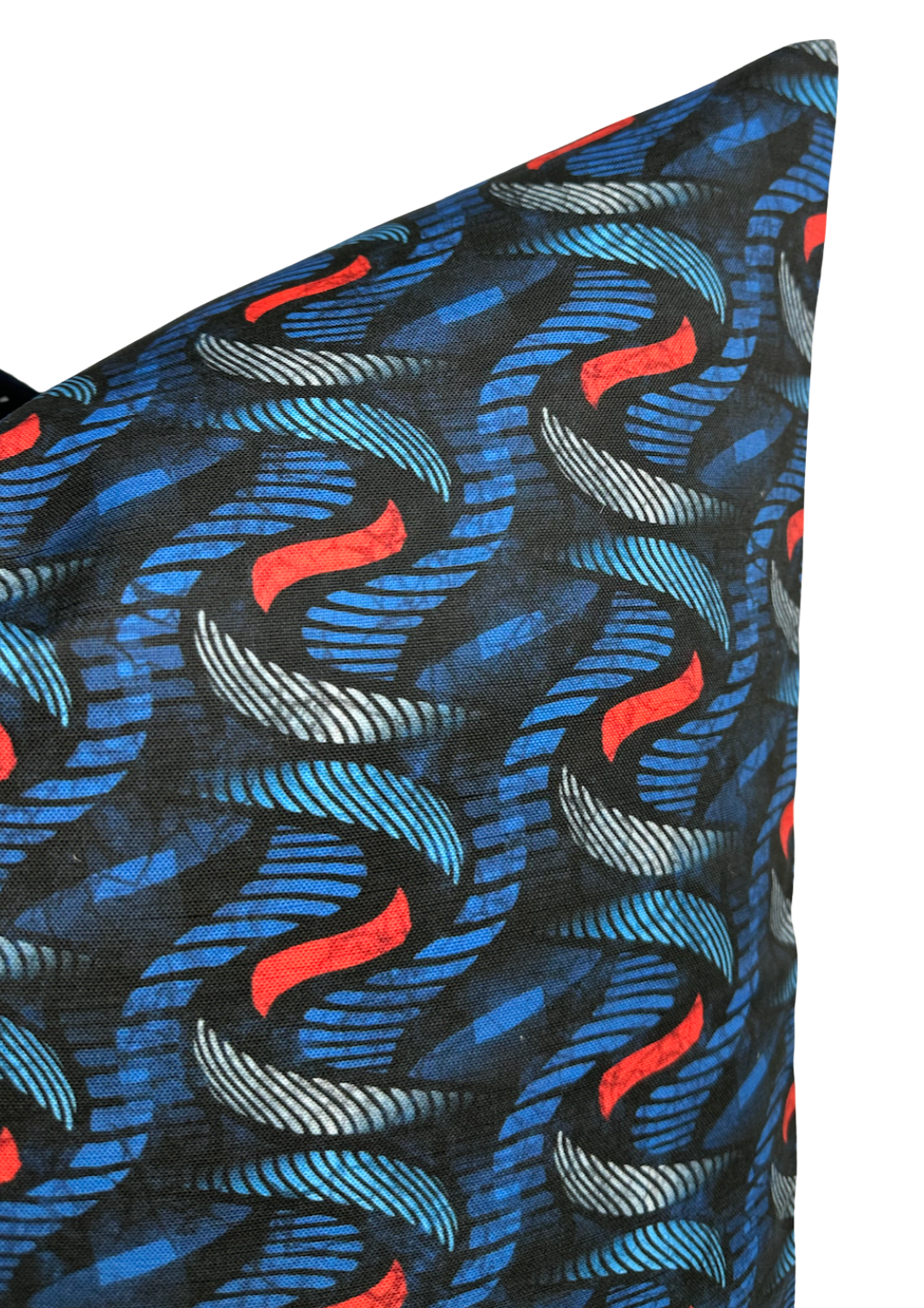 Twine Pillow Cover in Indigo/Red