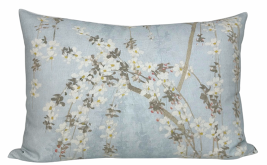 Weeping Blossom Pillow Cover in Blue