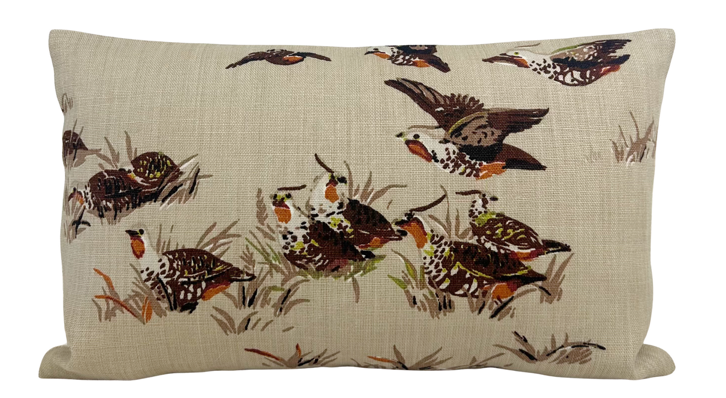 Pointers Covey Pillow Cover in Tan Brown, Schumacher Textiles