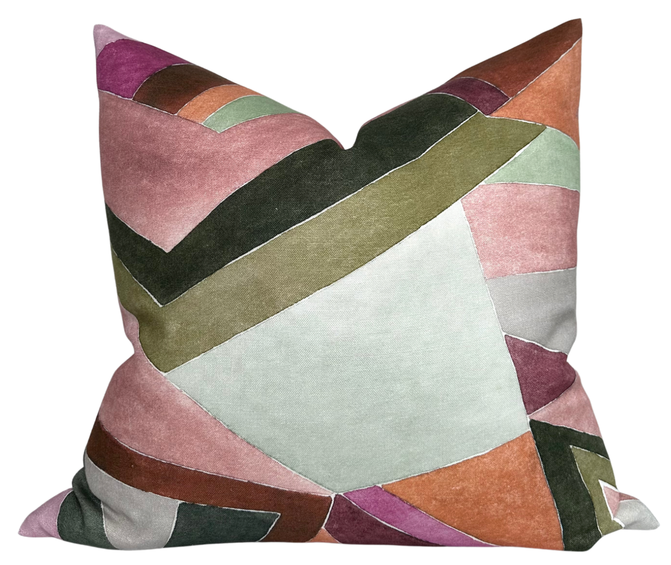 Roulade Pillow Cover in Rose