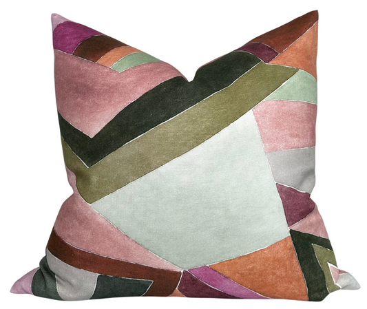 Roulade Pillow Cover in Rose