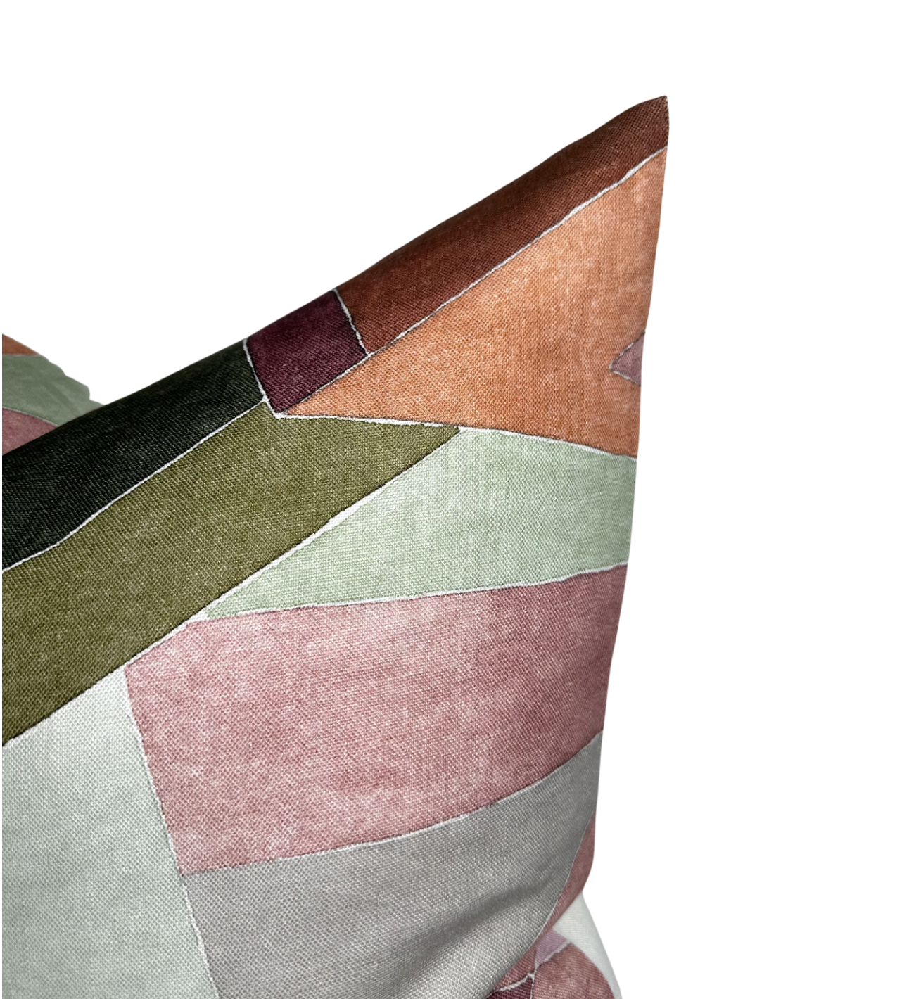 Roulade Pillow Cover in Rose