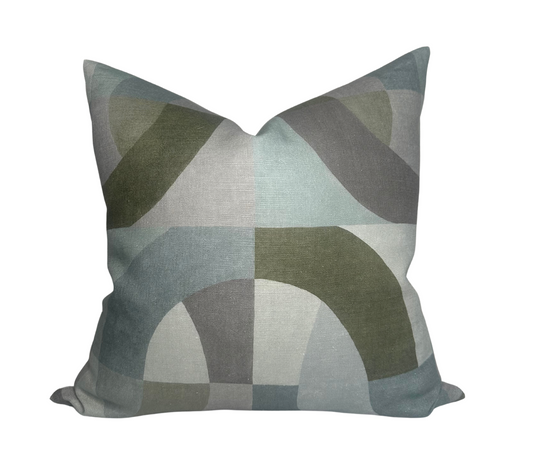 Colonnade Pillow Cover in Jadestone, Kelly Wearstler Textiles