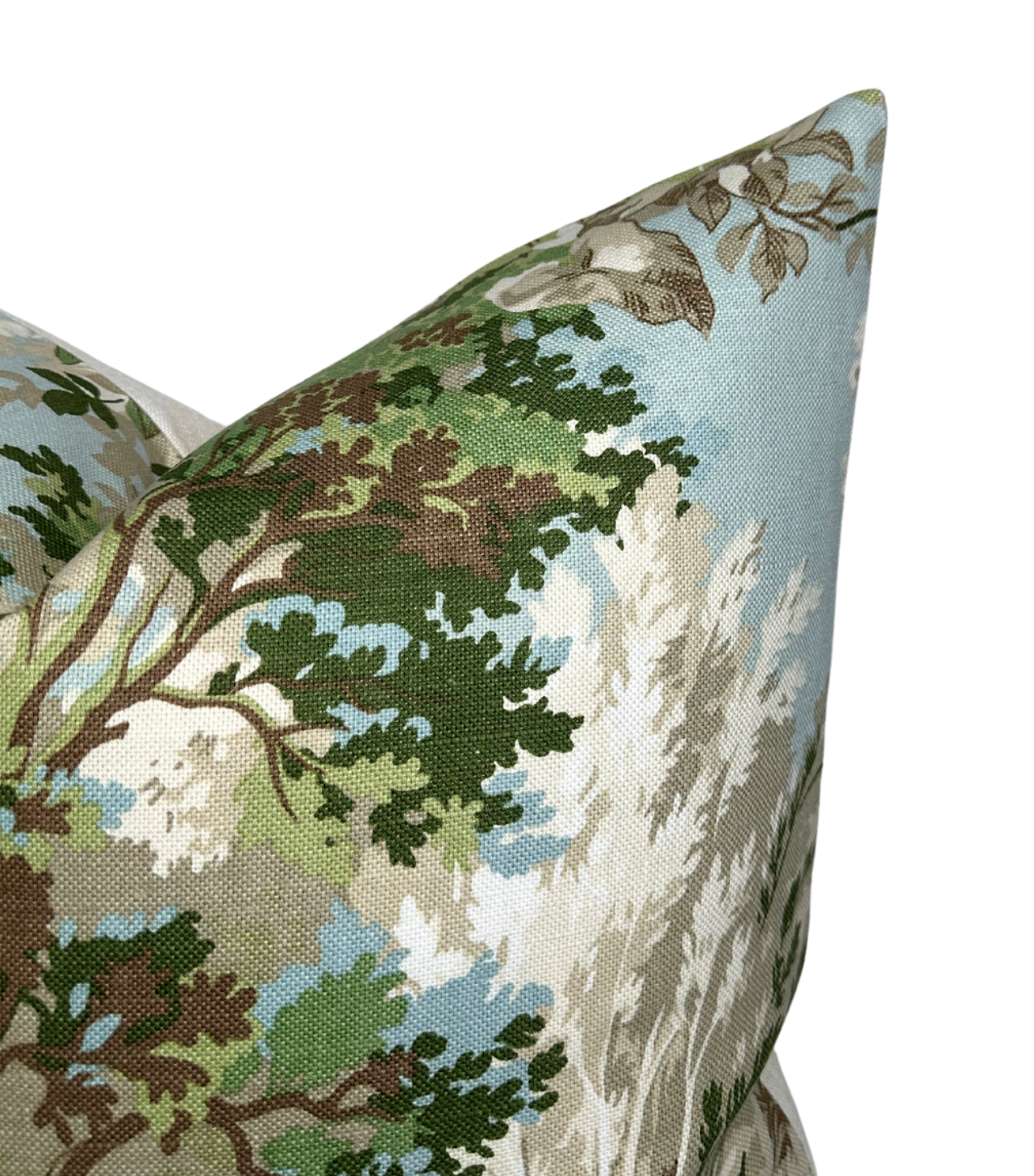 Lincoln Toile Pillow Cover in Green