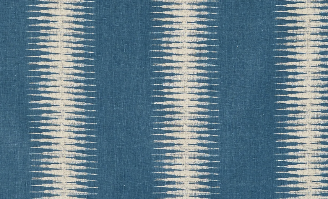Ikat Pillow Cover in Indigo Blue, Peter Dunham Textiles