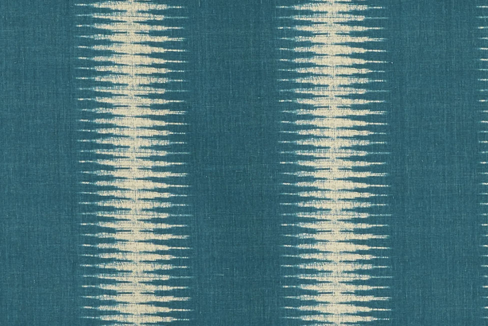 Ikat Pillow Cover in Peacock, Peter Dunham Textiles