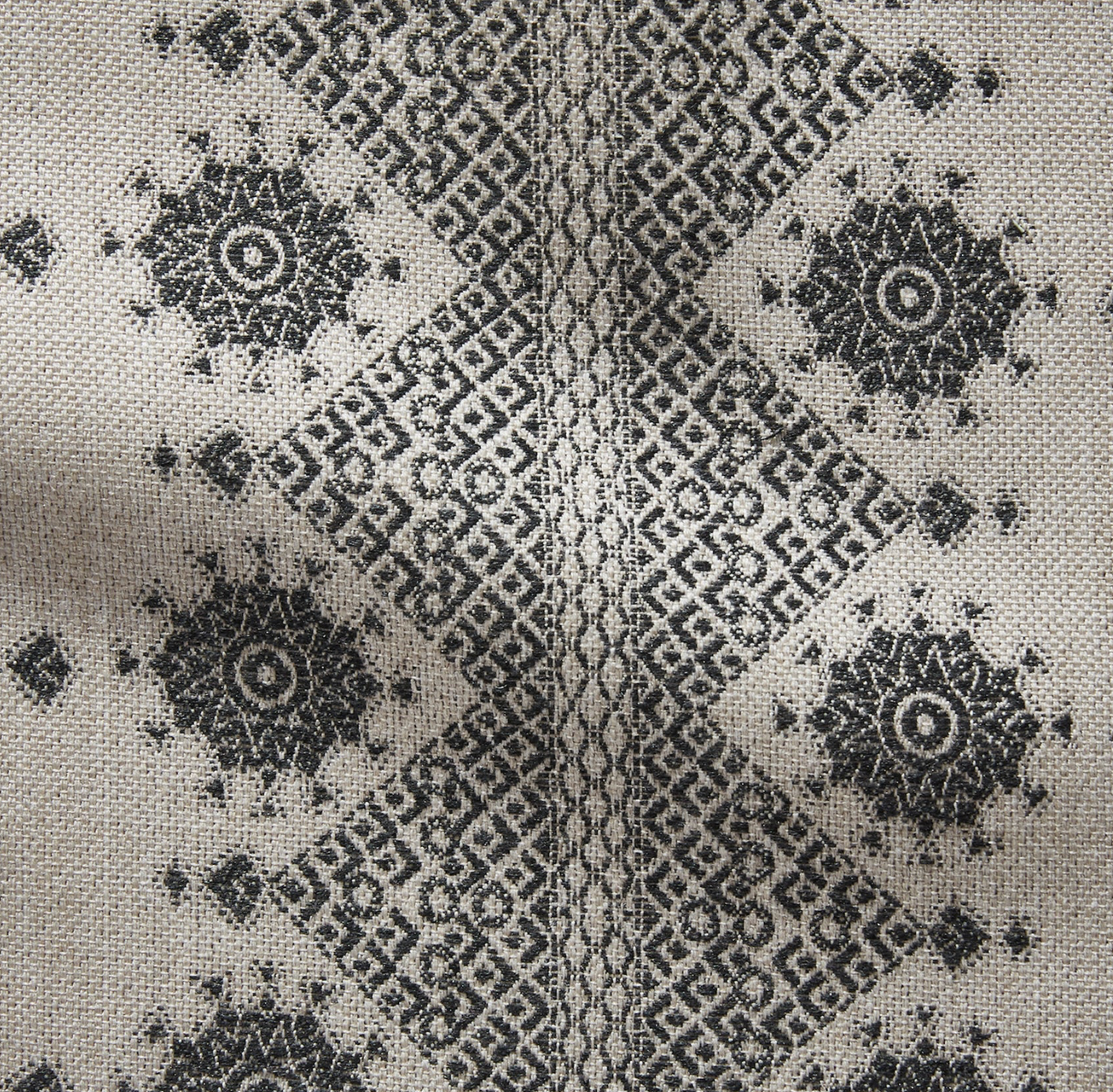 Carmania Pillow Cover in Charcoal, Indoor Outdoor Pillows, Peter Dunham Textiles