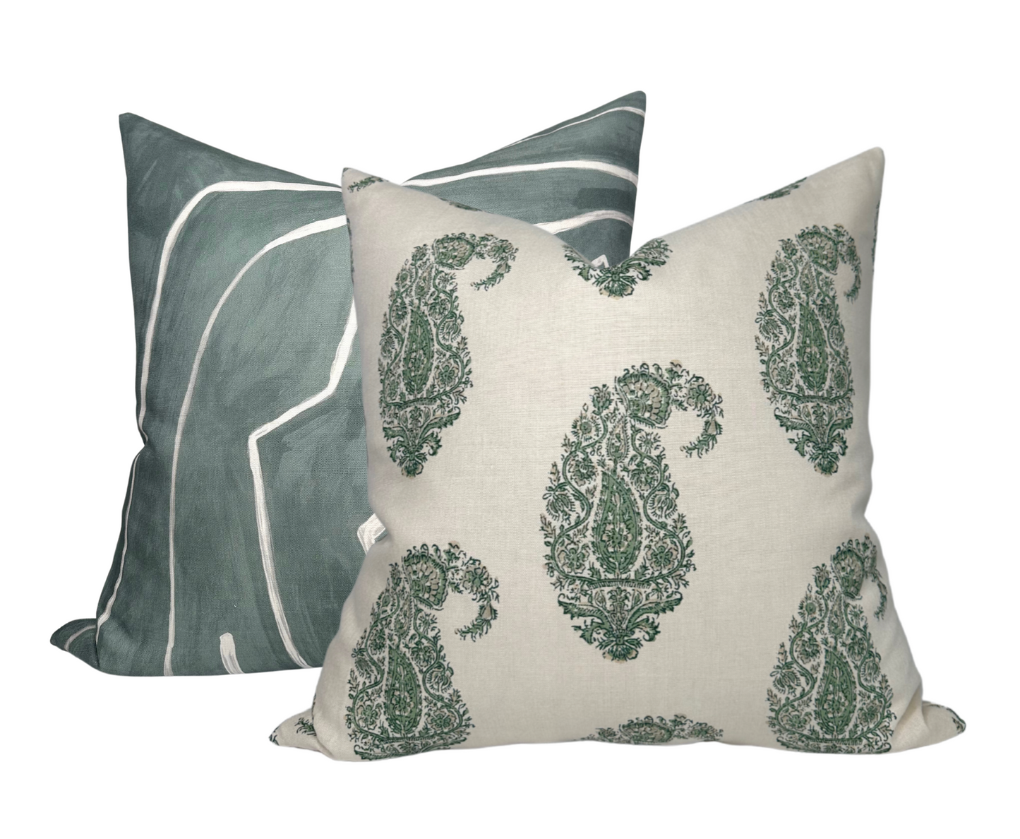 Graffito Pillow Cover in Denim, Kelly Wearstler Textiles