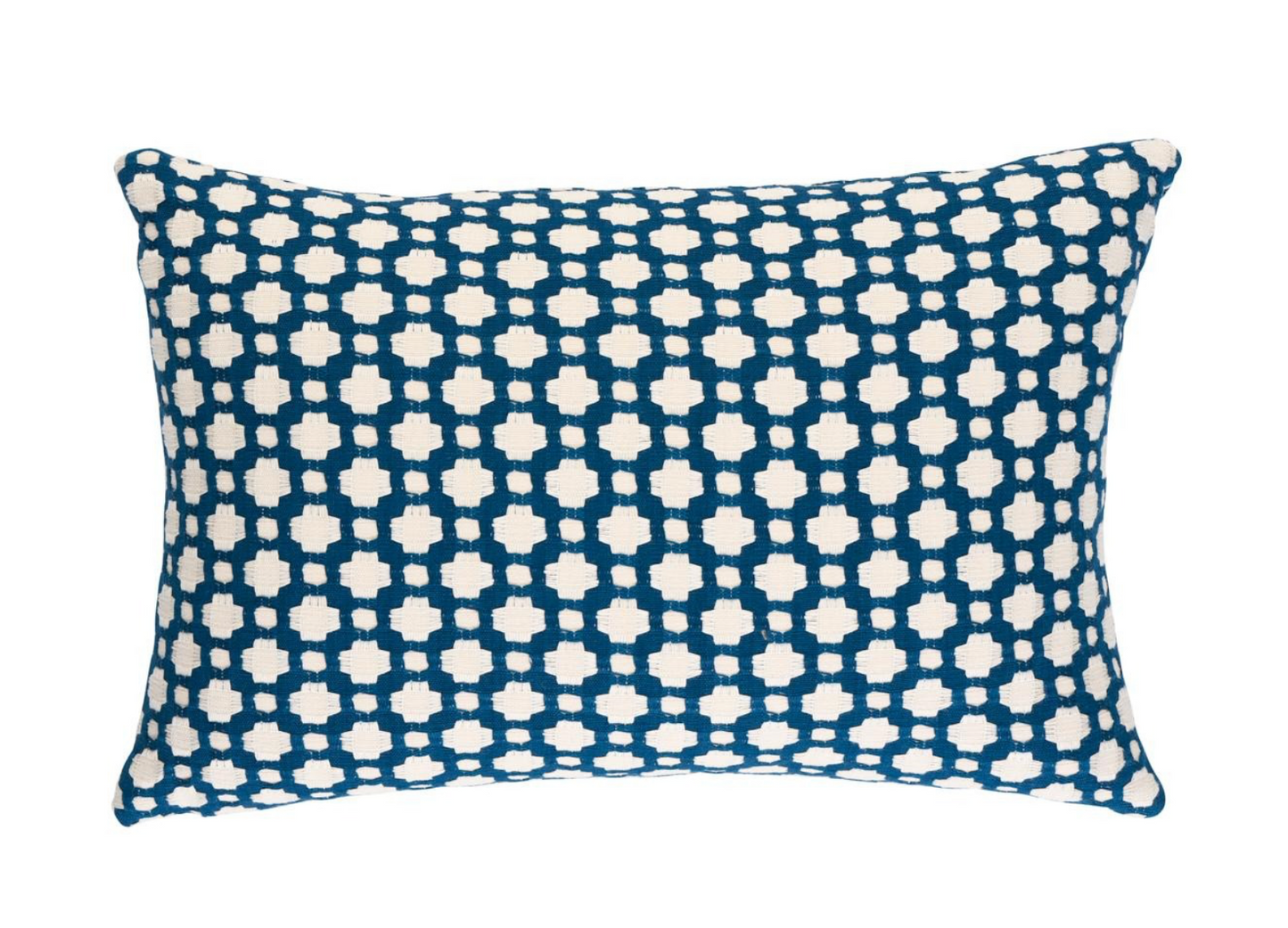 Betwixt Pillow Cover in Indigo, Schumacher Textiles