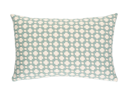 Betwixt Pillow Cover in Water, Schumacher Textiles