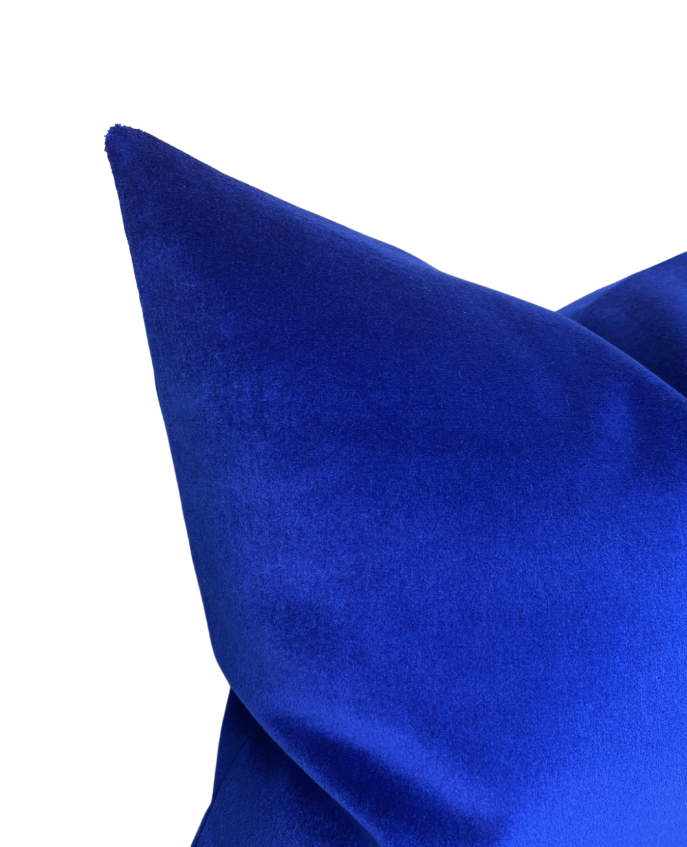 Royal Blue Performance Velvet Pillow Cover, Perennials Plushy, Indoor Outdoor Pillow