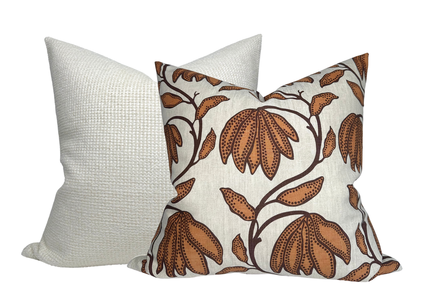 Desert Floral Pillow Cover in Ochre