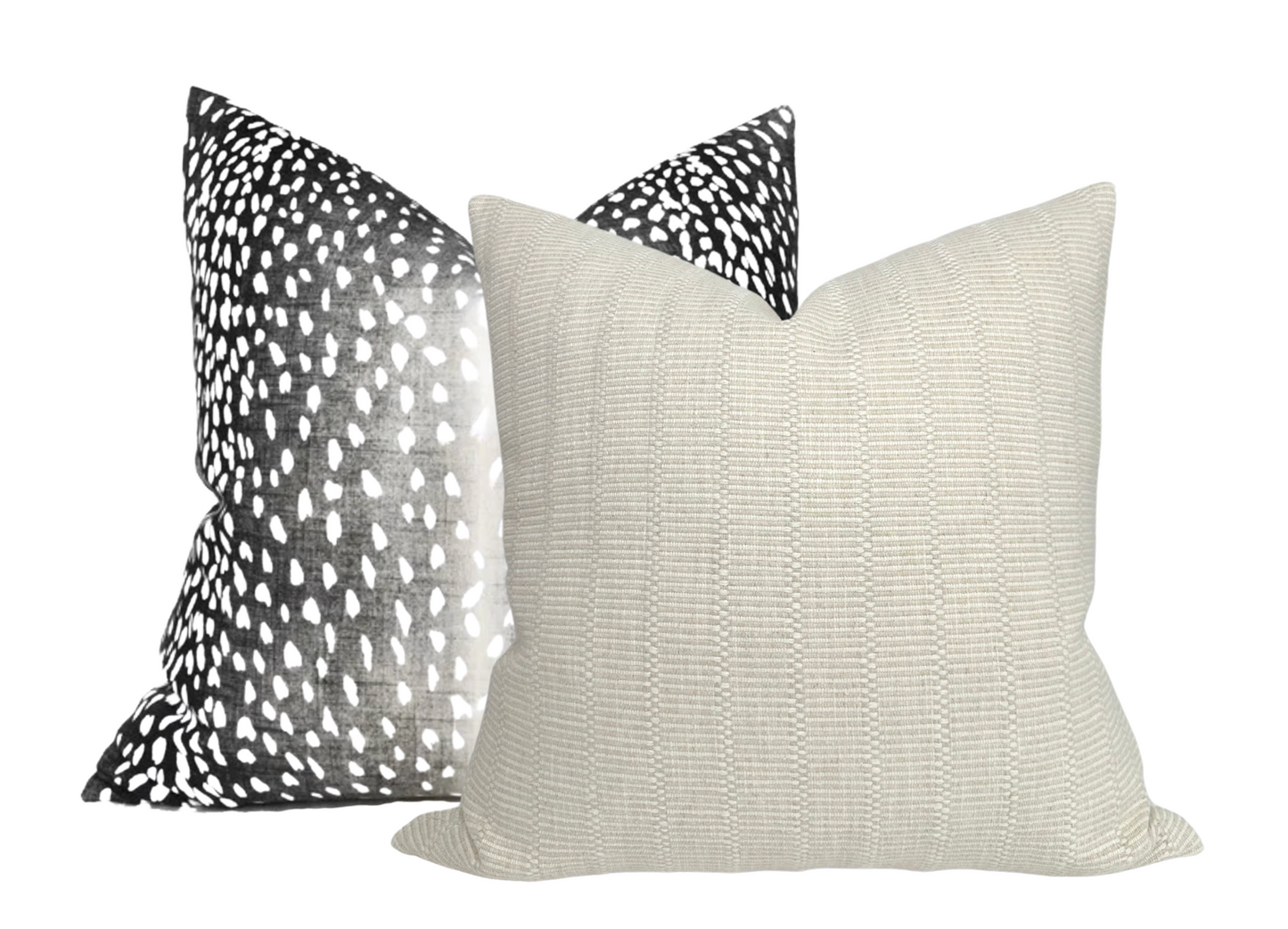 Antelope Pillow Cover in Charcoal