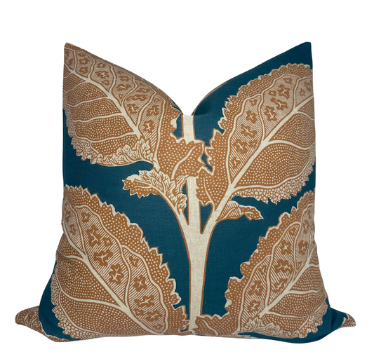 Lacinato Pillow Cover in Ochre + Mineral