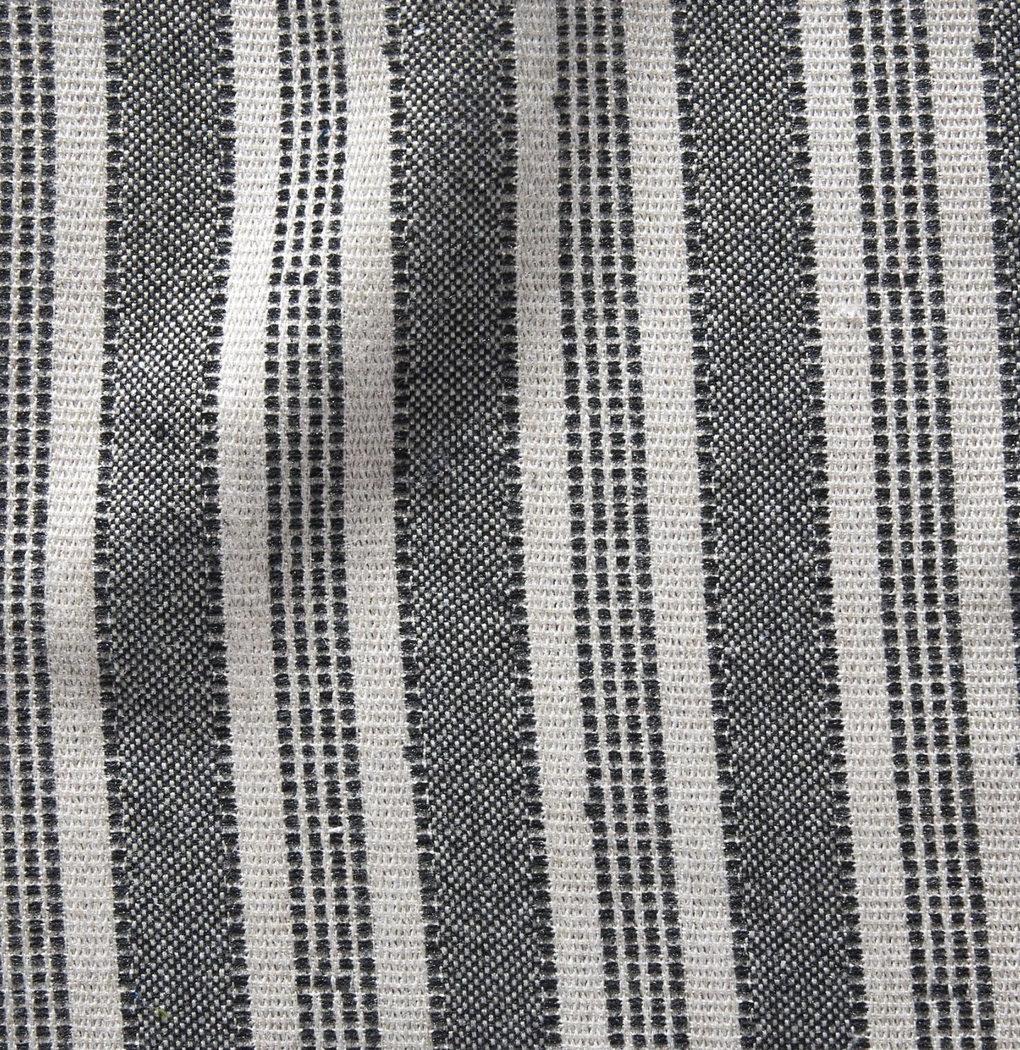 Amida Pillow Cover in Charcoal on Natural, Peter Dunham Textiles