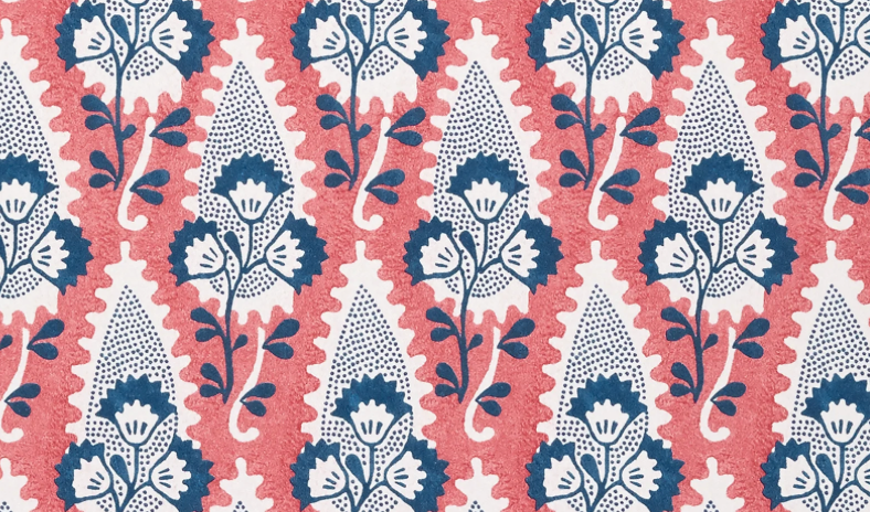 Cornwall Floral Pillow Cover in Red