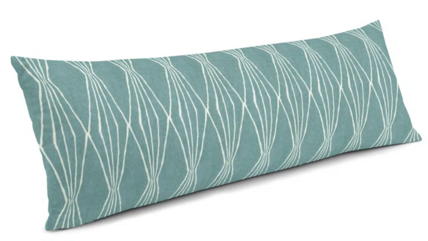 Handcut Shapes Pillow Cover in Rain Blue