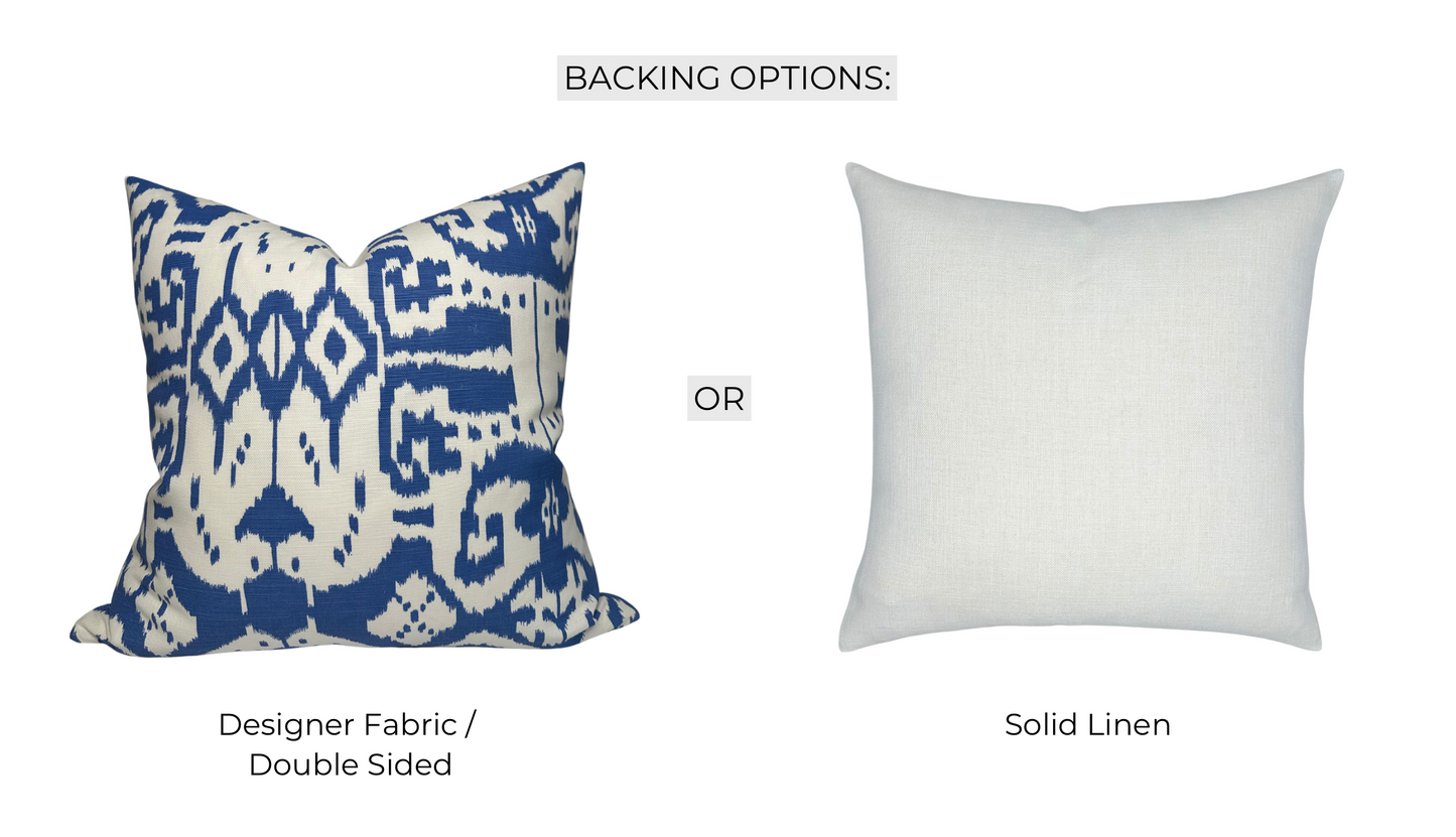 Island Ikat Pillow Cover in Royal Blue