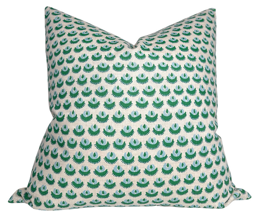 Cadiz Pillow Cover in Green, Walter G Textiles